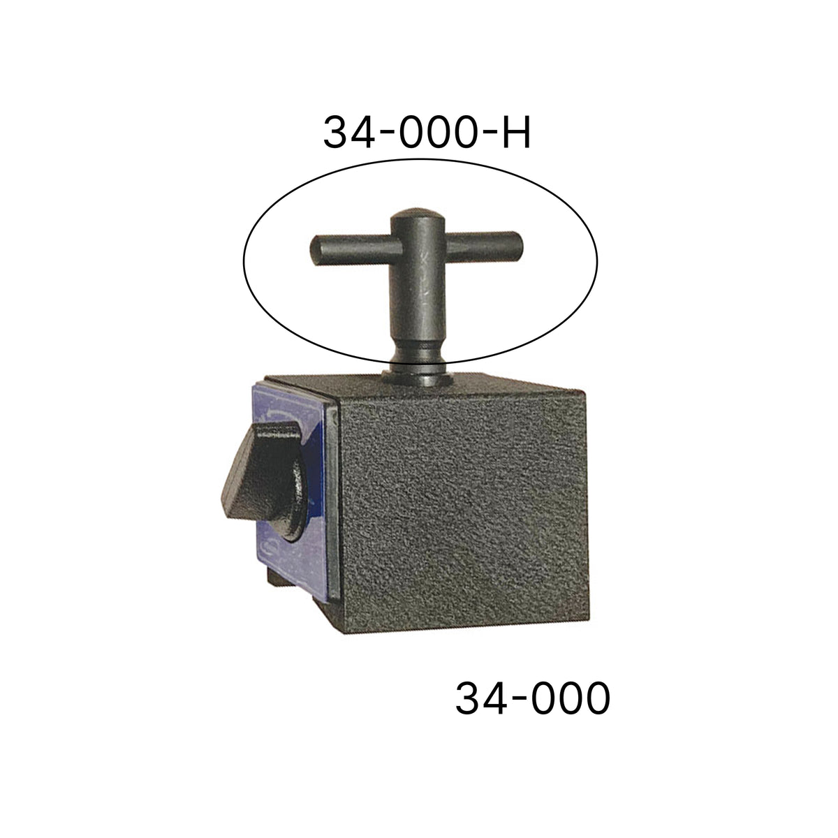 Magnetic Base Holders with Specialty Arms with Indicator Mounting Clamps