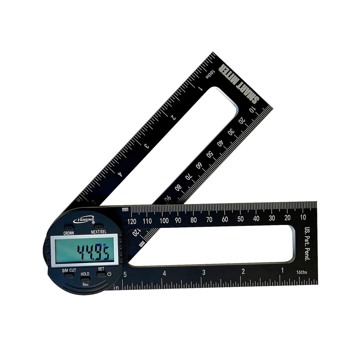 360° Smart Miter & Protractor 3-in-1 Digital Protractor, Miter Cutting & Crown Molding Gauge