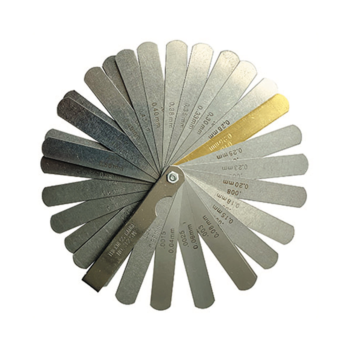 Thickness Feeler Gage Dual Reading - Inch/Metric