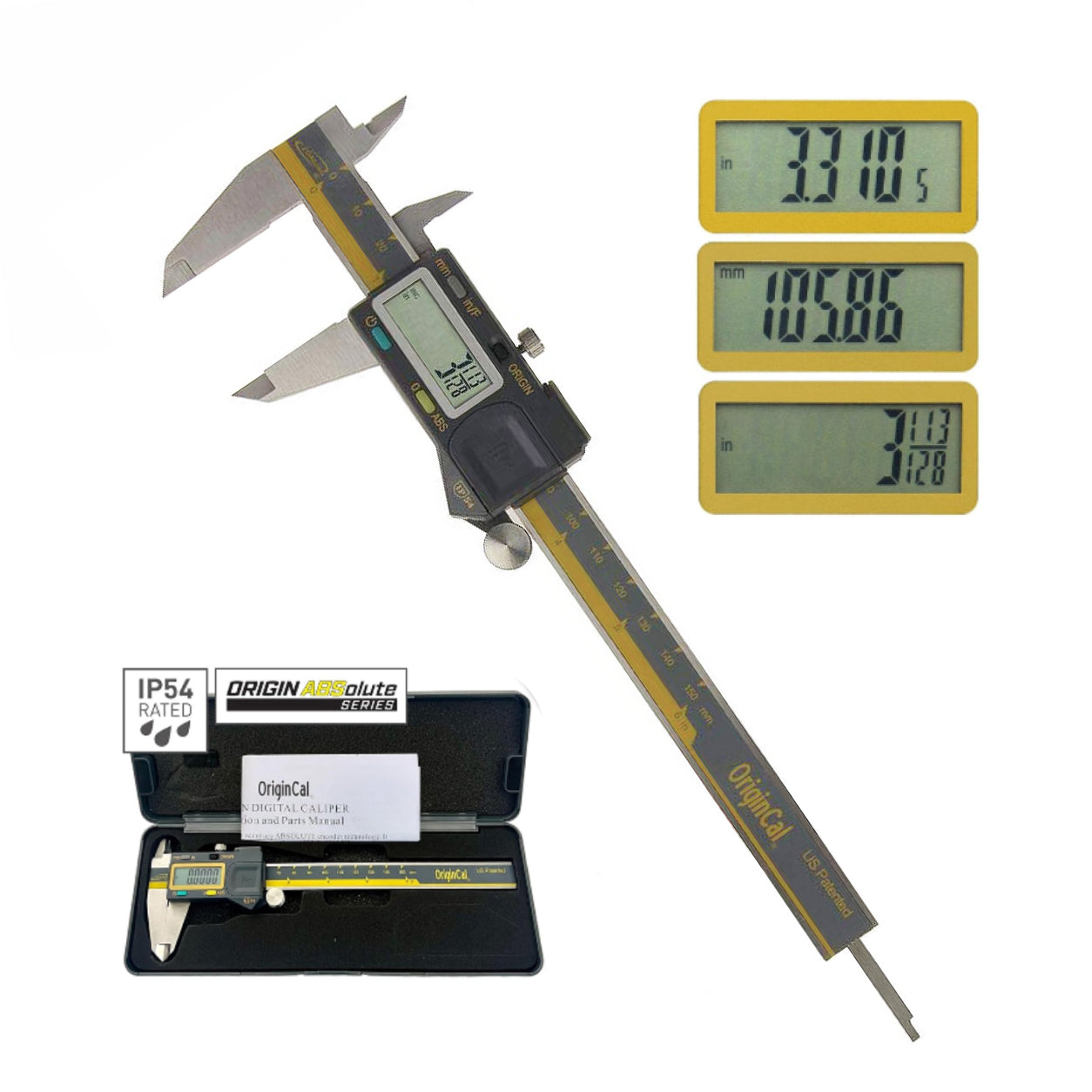 iP54 OriginCal Absolute Digital Calipers