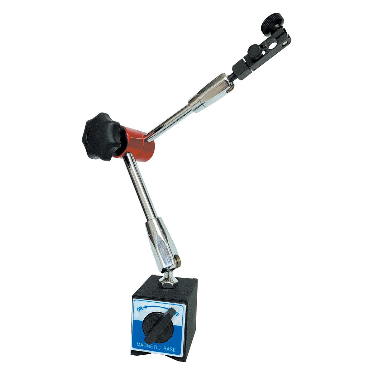 Magnetic Base Holders with Specialty Arms with Indicator Mounting Clamps