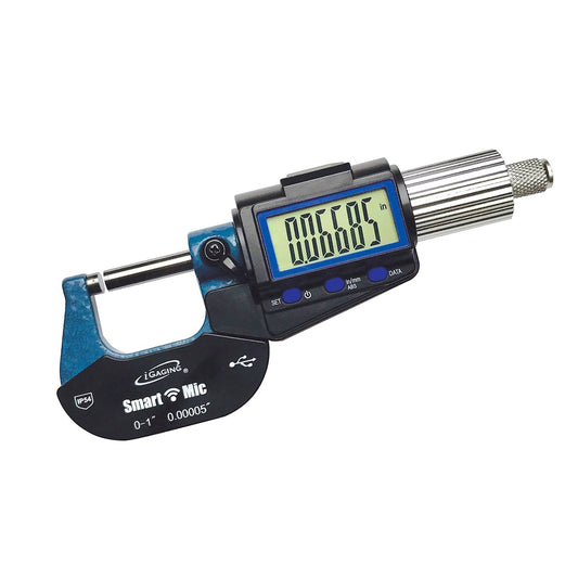 iP54 SmartMicElectronic Digital Micrometers with Built-in Smart Wireless Data Output