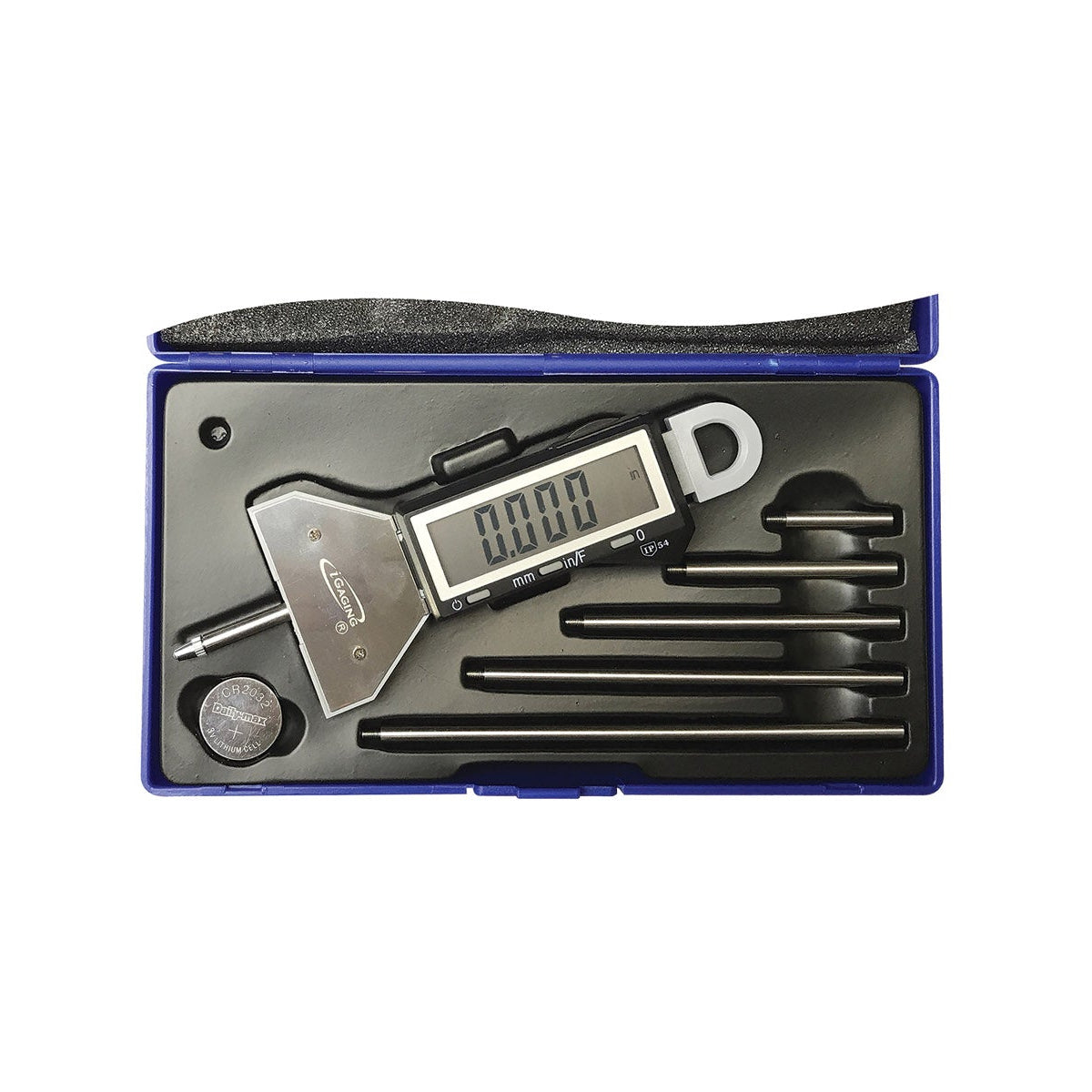 iP54 DigiDepth & Absolute Origin Depth Gauges Measuring Range up to 16" with Interchangeable Rods