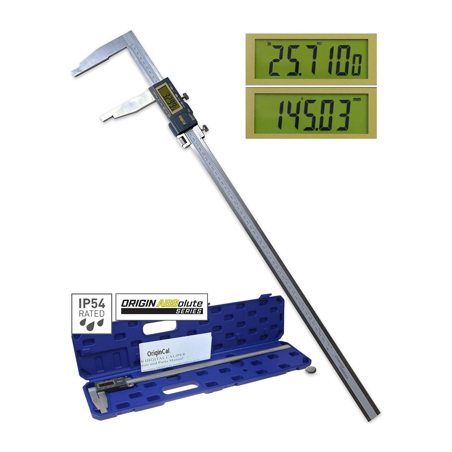 iP54 OriginCal Absolute Heavy Duty Digital Calipers
