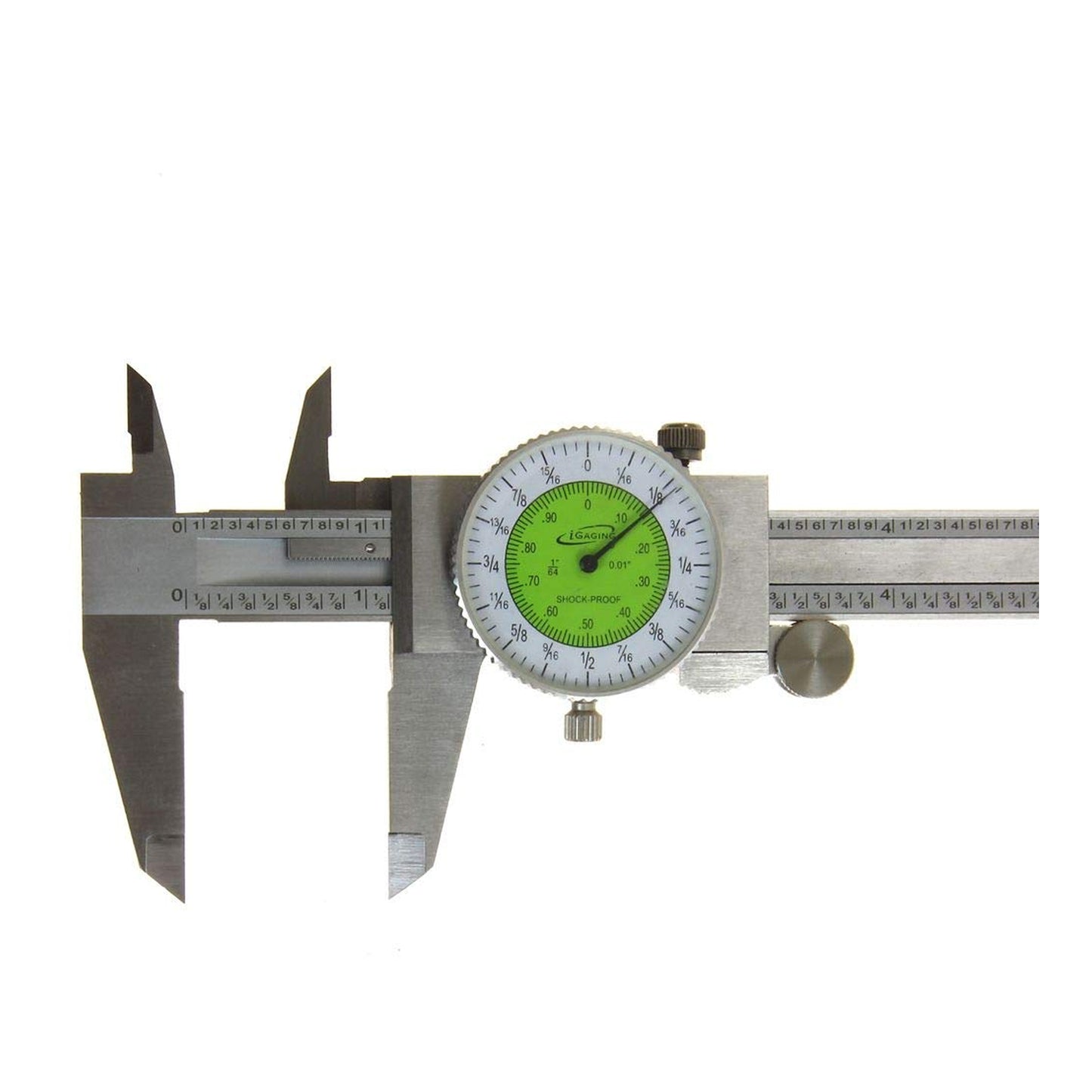Dial Caliper Fractional & Decimal Inch Combination Dual Scale