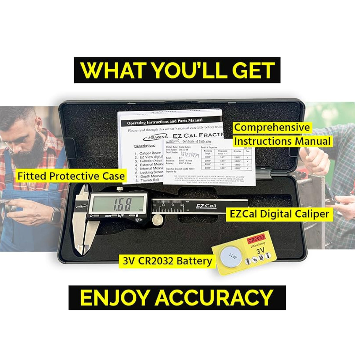 iP54 EZ-Cal X-Large Digital Display Calipers
