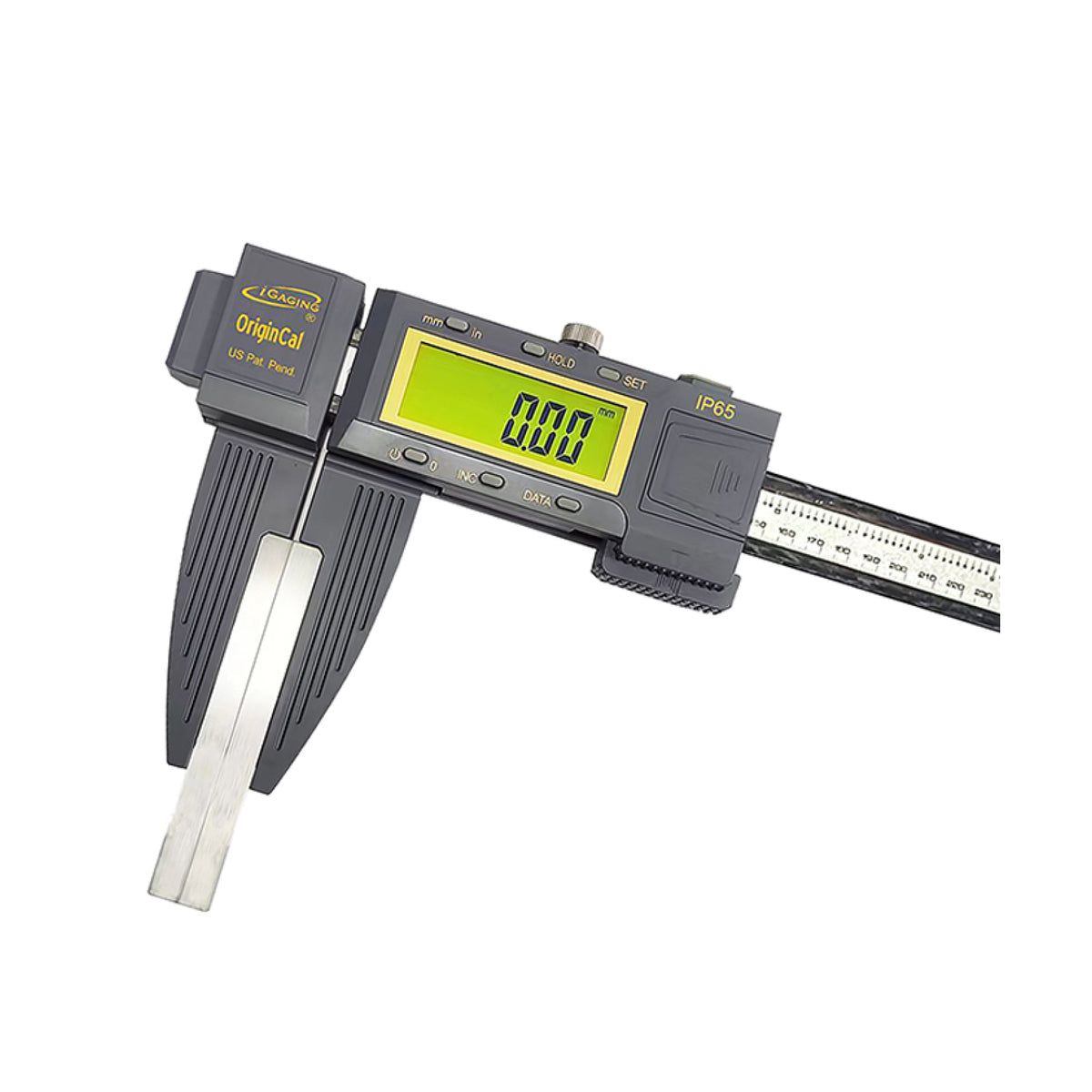 iP65 Light weight Carbon Fiber Digital Caliper with Nib Style Jaws