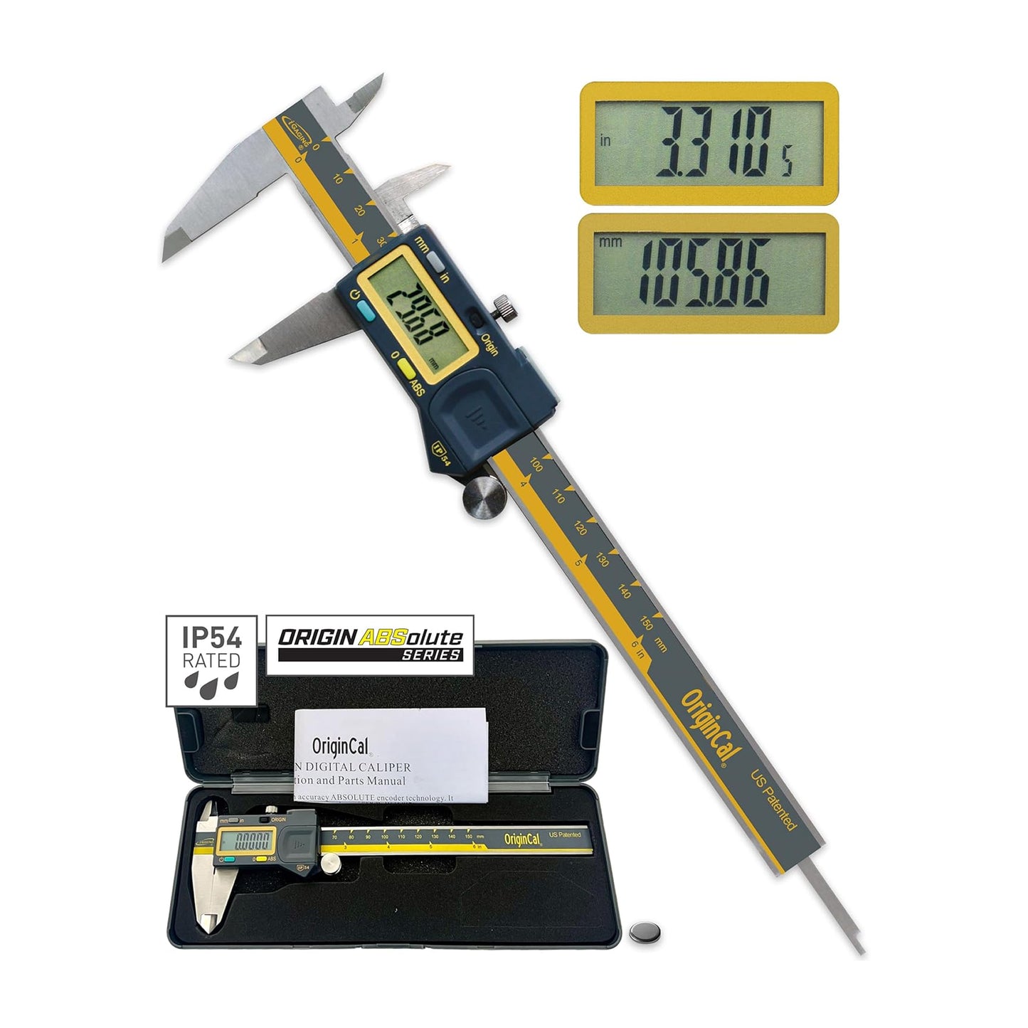 iP54 OriginCal Absolute Digital Calipers