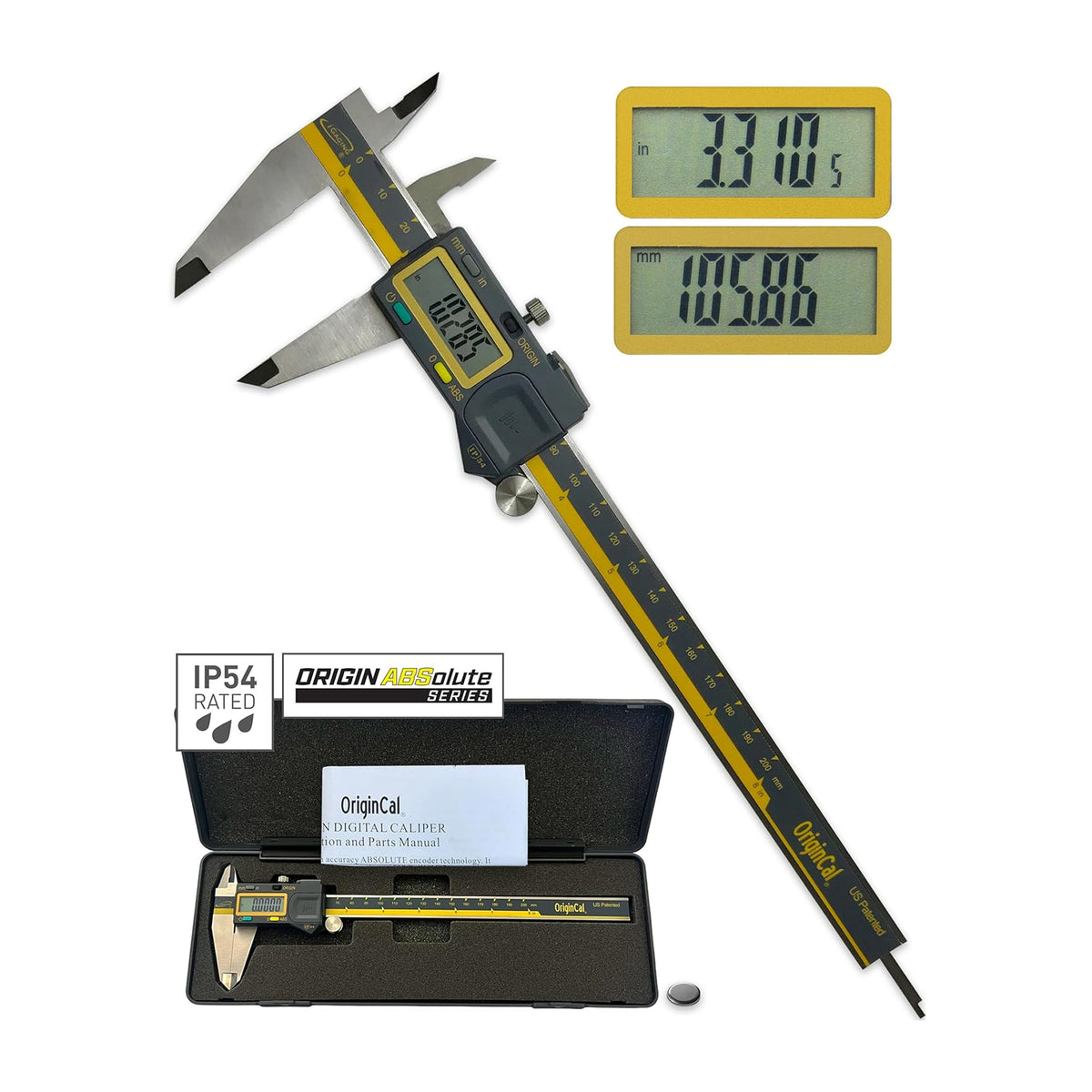 iP54 OriginCal Absolute Digital Calipers