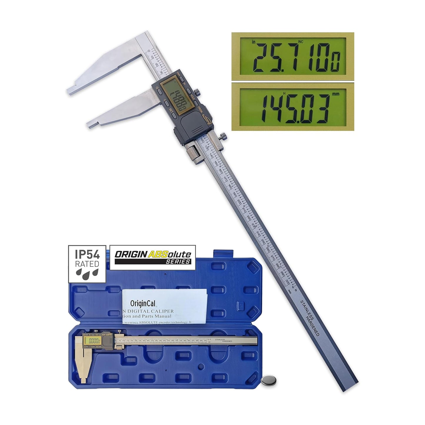 iP54 OriginCal Absolute Heavy Duty Digital Calipers
