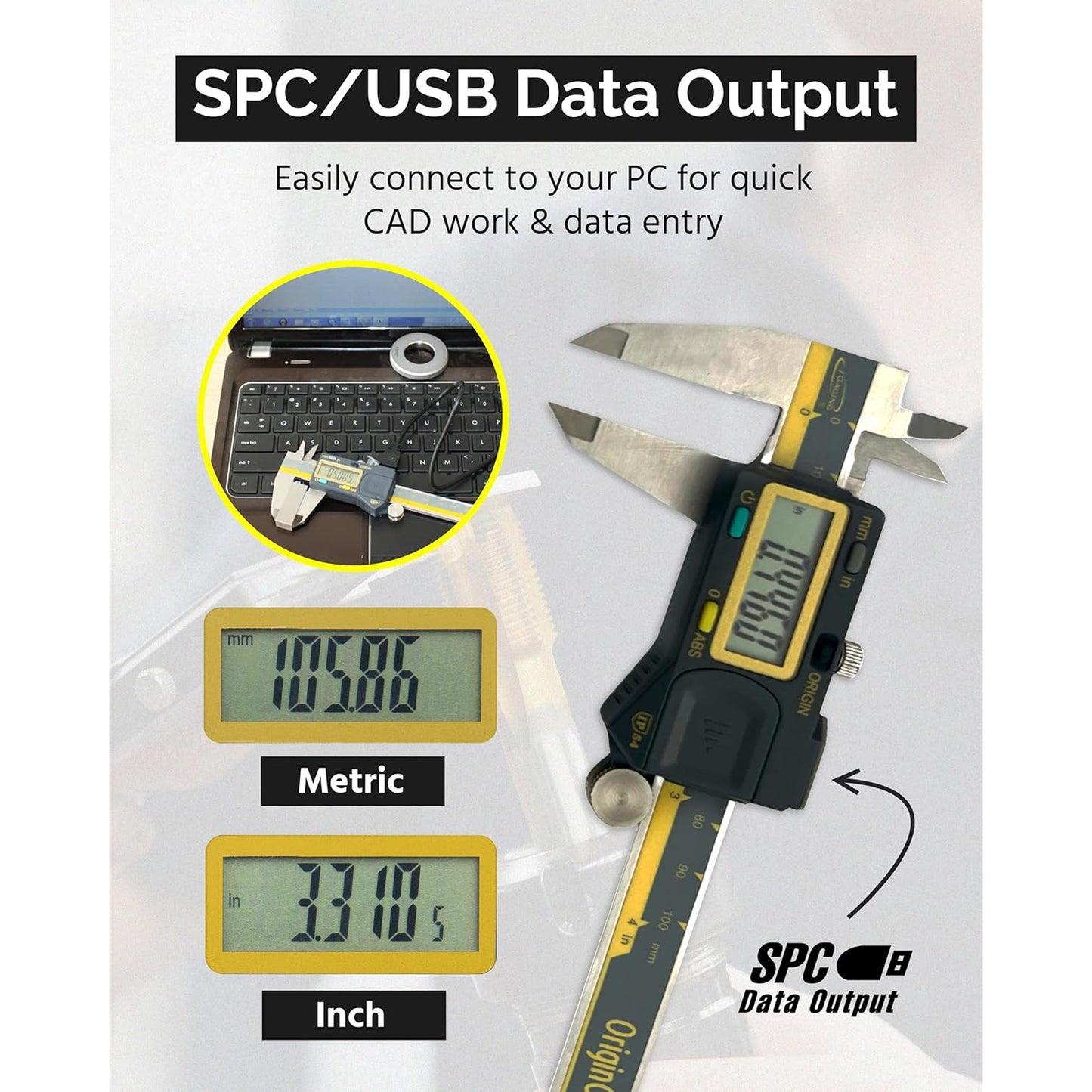 iP54 OriginCal Absolute Digital Calipers